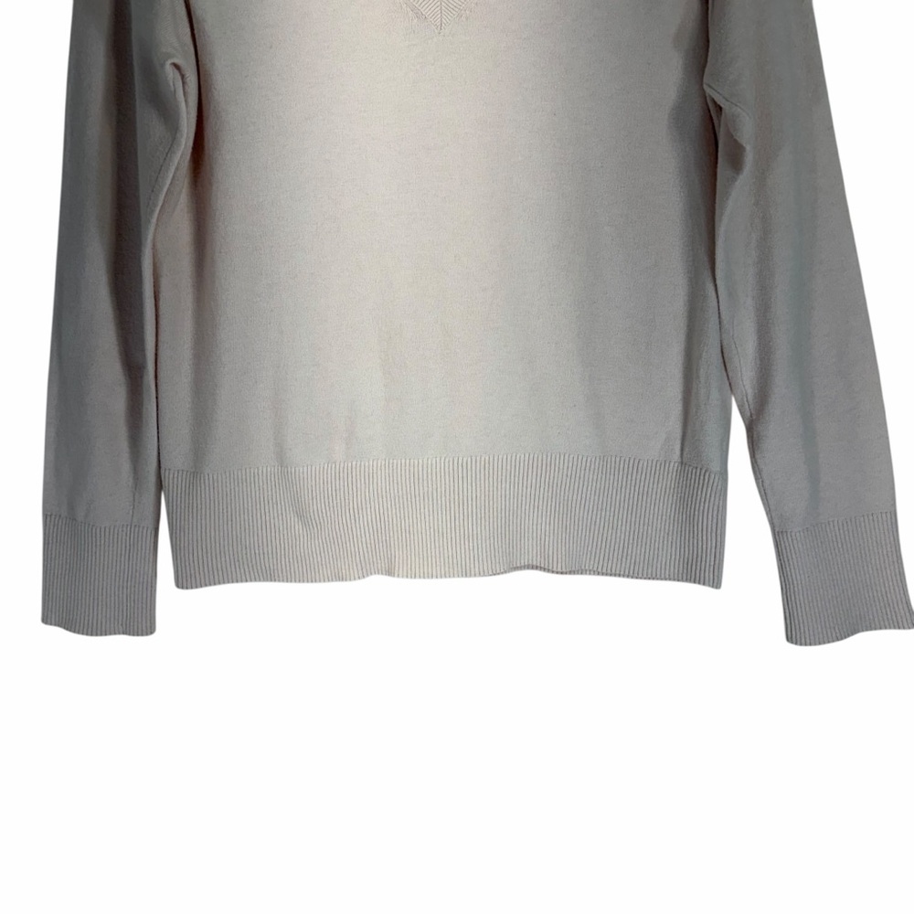 DENVER HAYES Light peach nude V-Neck Women's Sweater size small - Picture 6 of 14